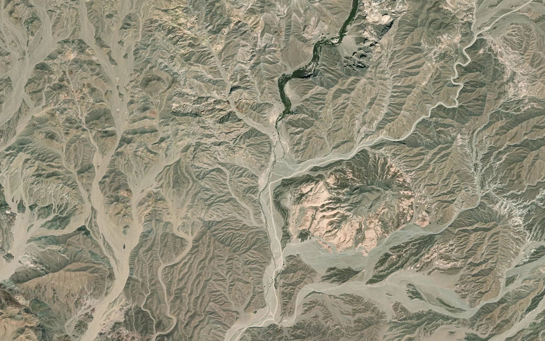 Satellite map of the Sperry Wash