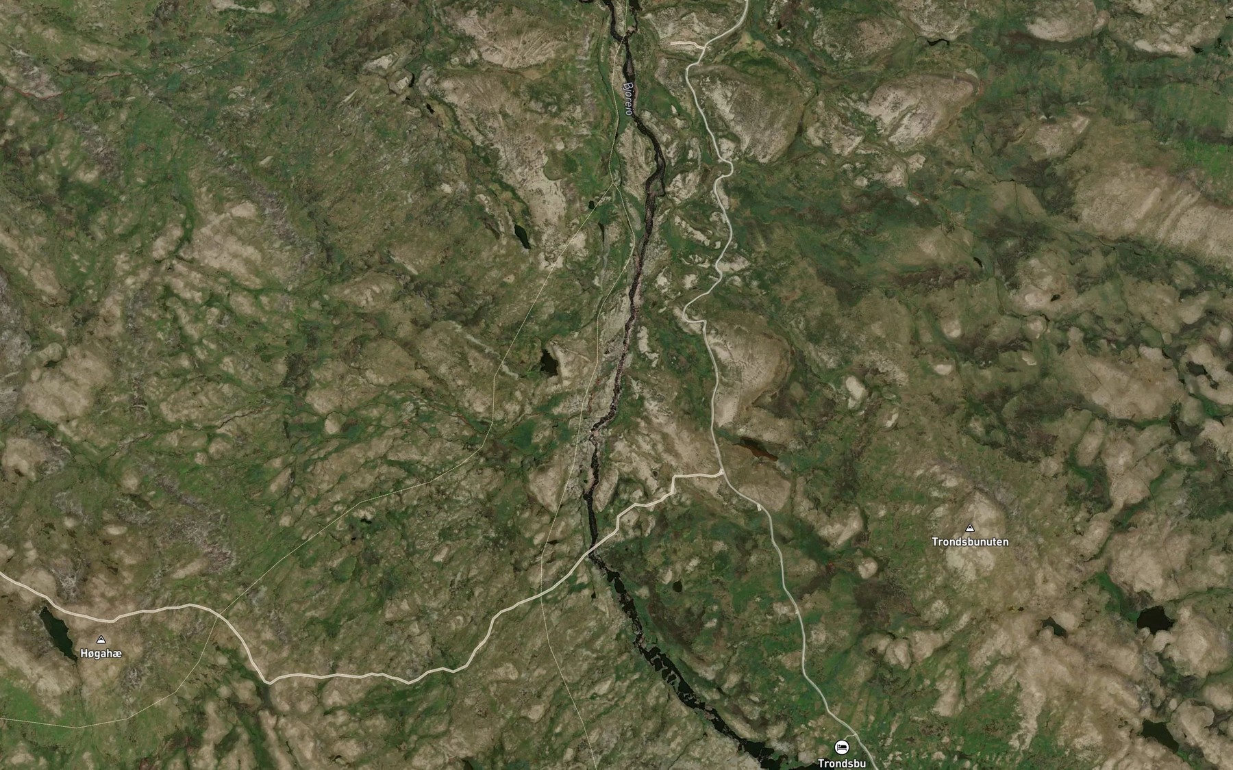 Satellite map of the Fossane
