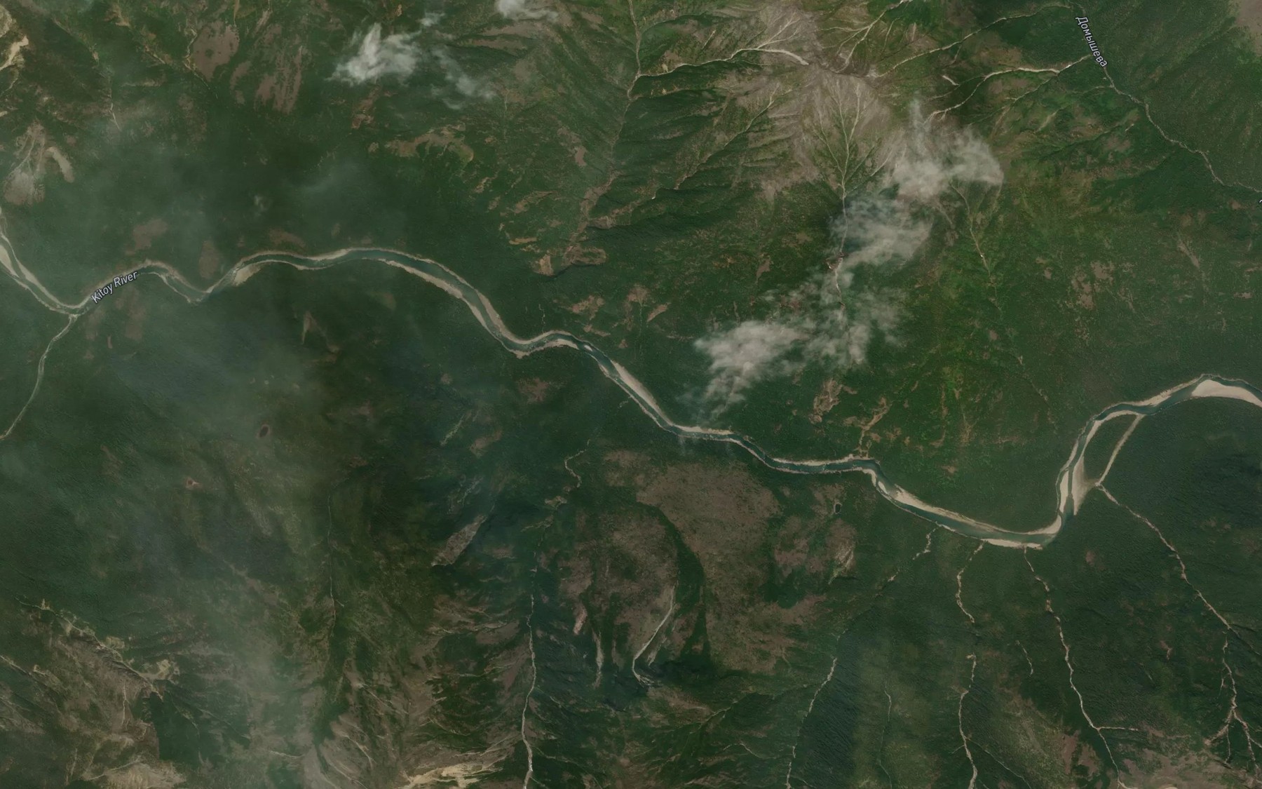 Satellite map of the Berezovka