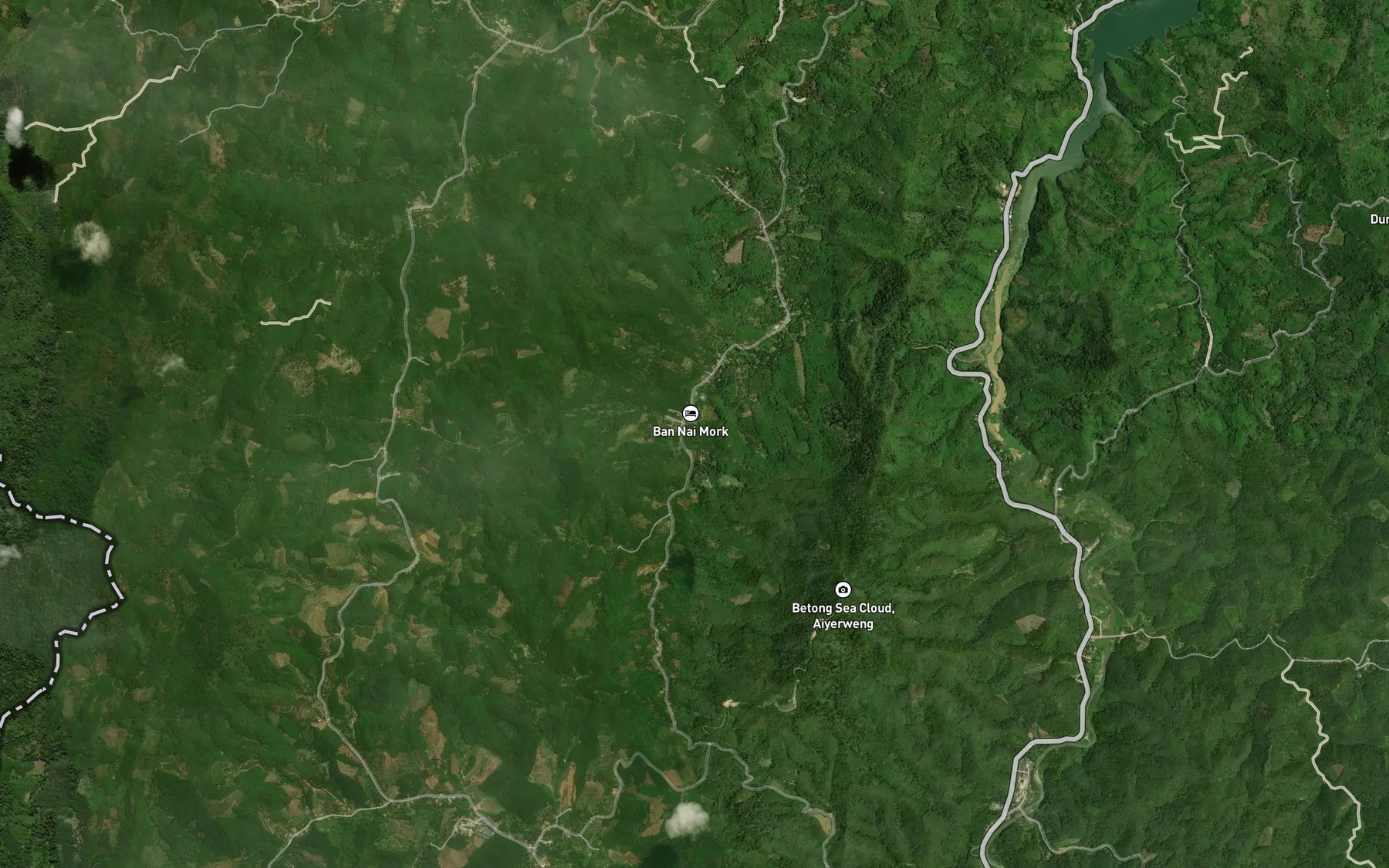 Satellite map of the Khlong Sam Roi Rai