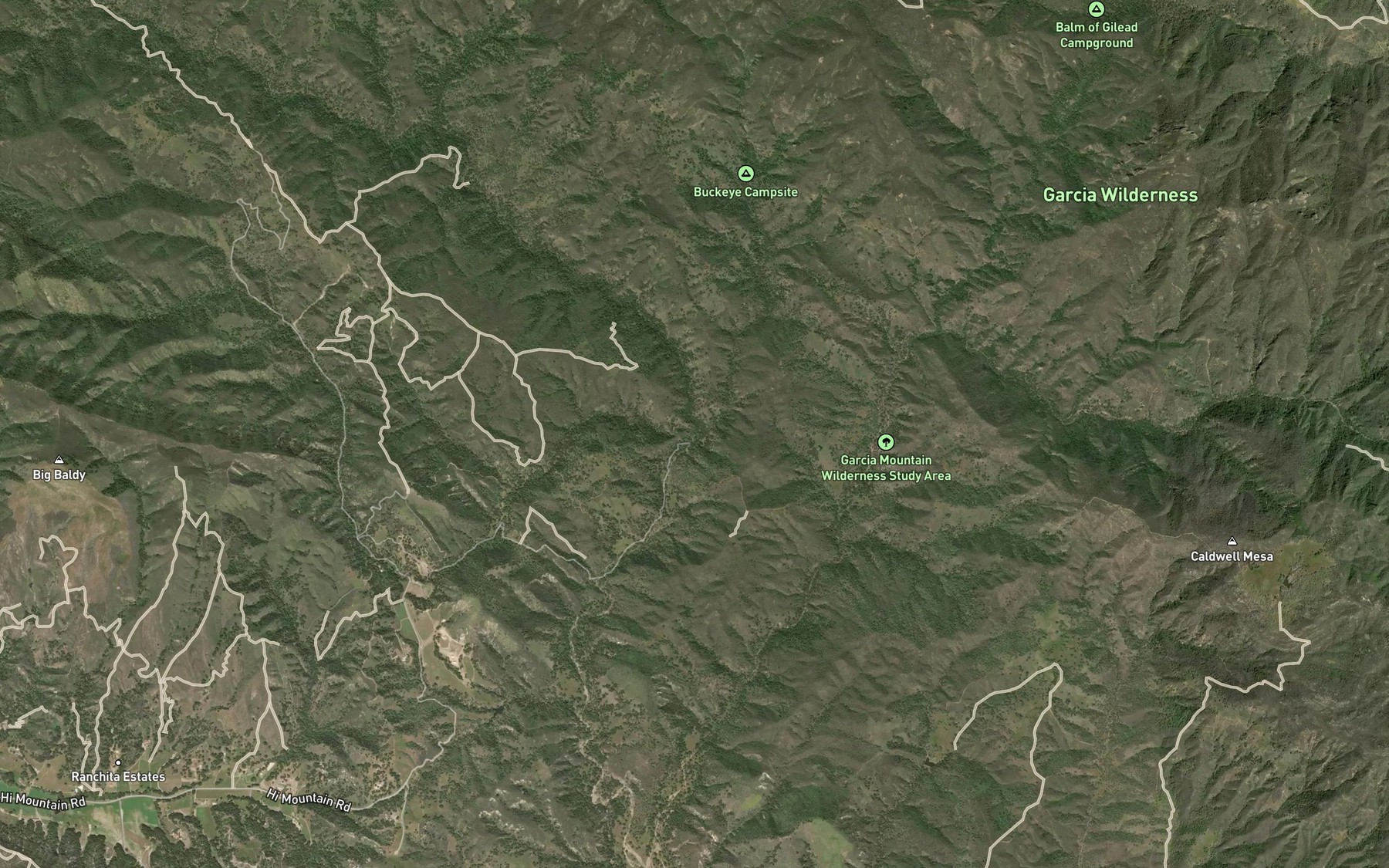 Satellite map of the Salt Creek