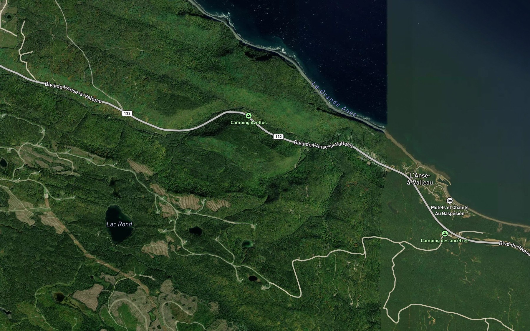 Satellite map of the Coulee de la Cote a Pic