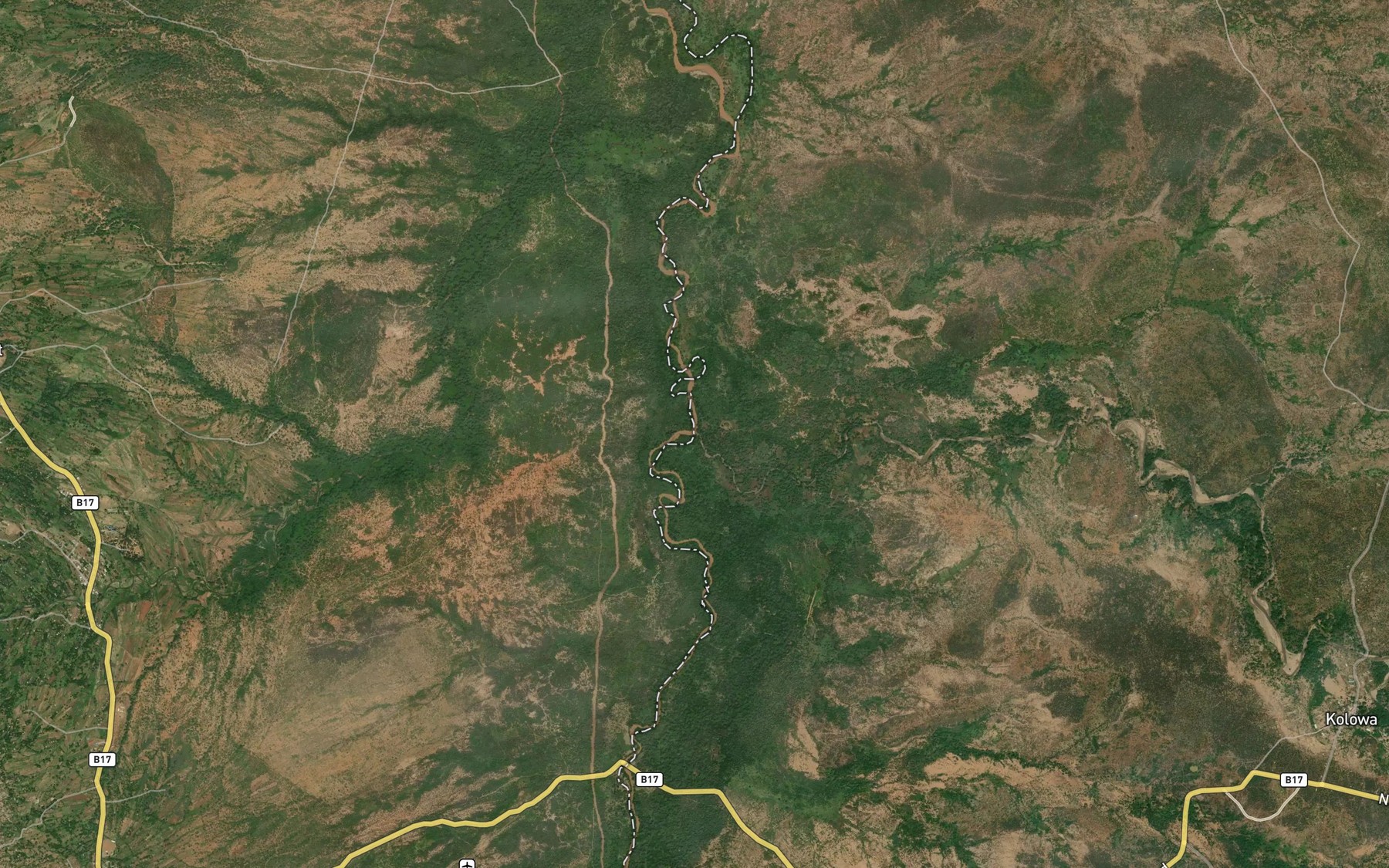 Satellite map of the Tuga