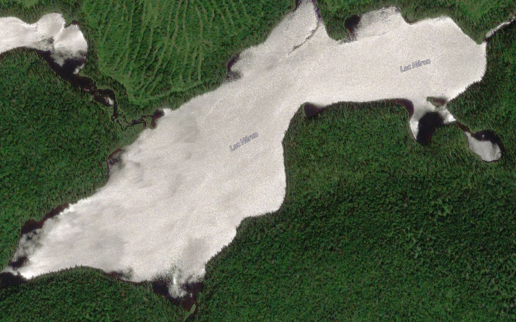 Satellite map of the Lac Neron
