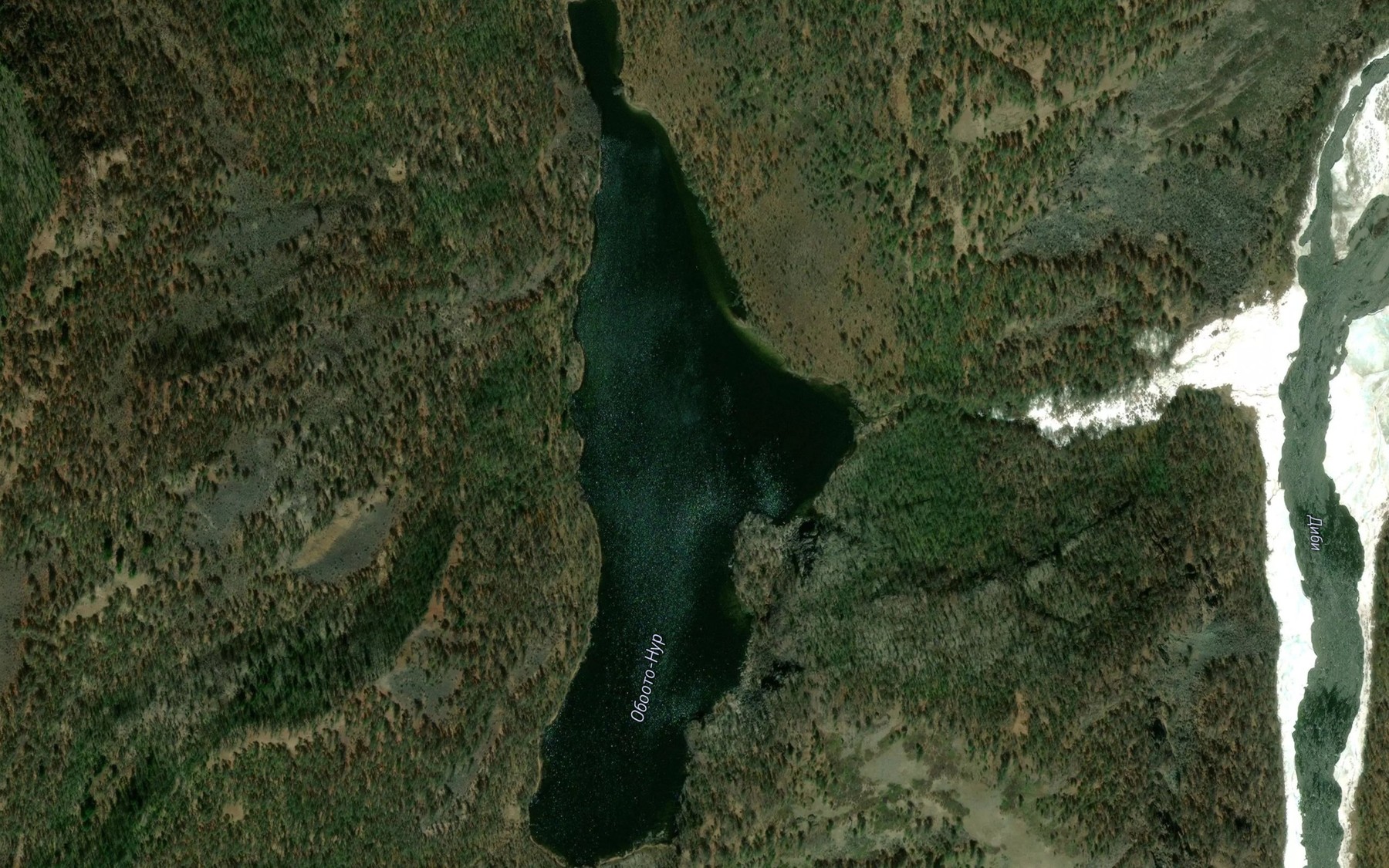 Satellite map of the Ozero Obooto-Nur