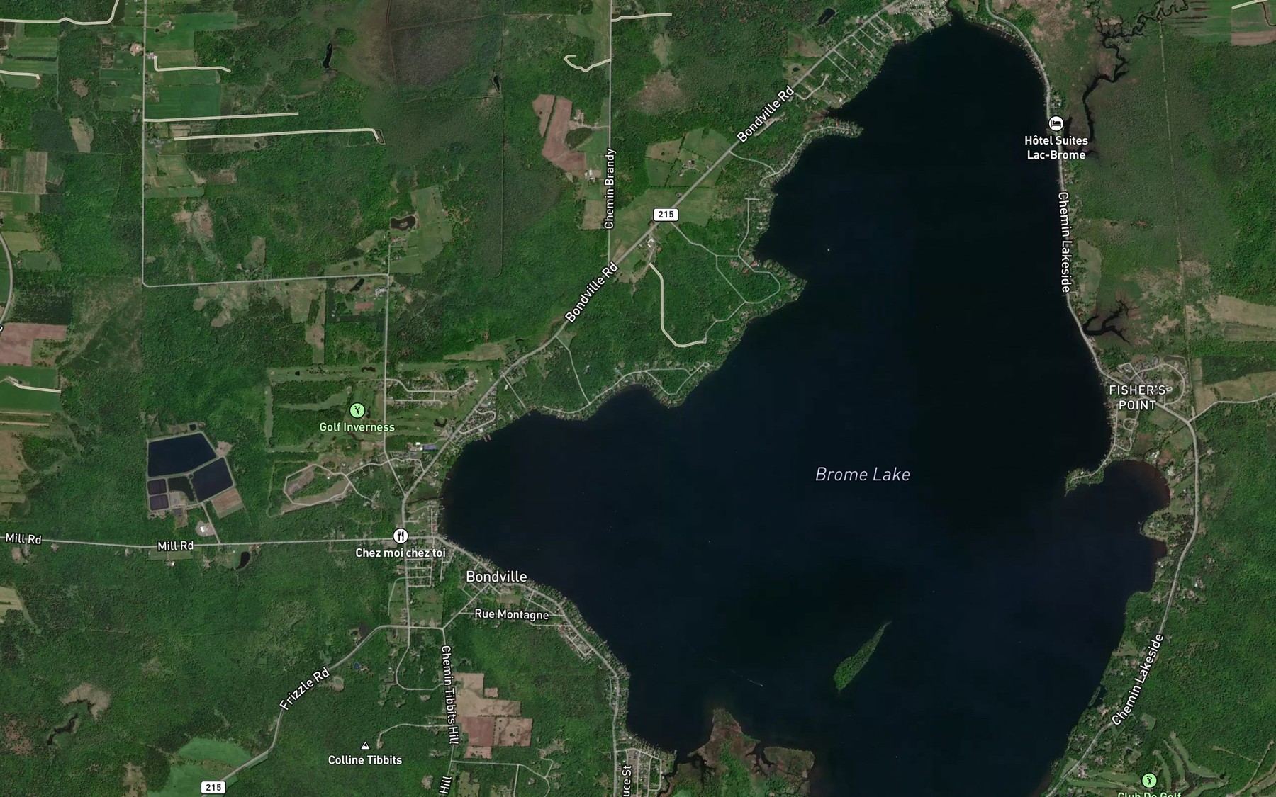 Satellite map of the Baie Robinson