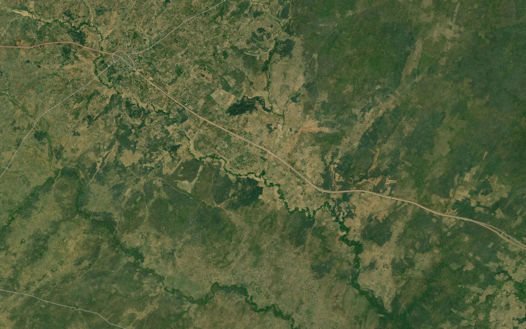 Satellite map of the River Babaruwa
