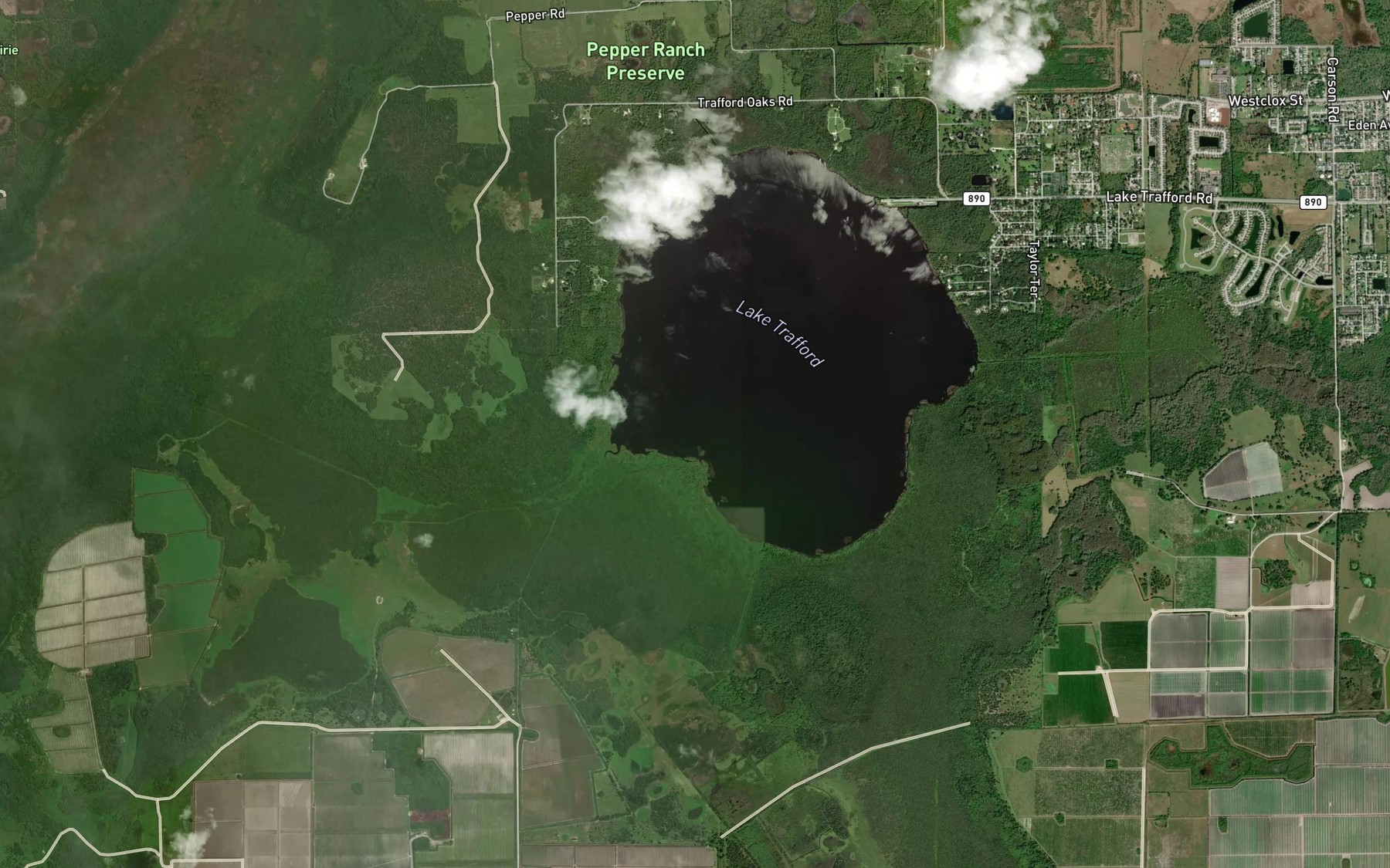 Satellite map of the Spot 4