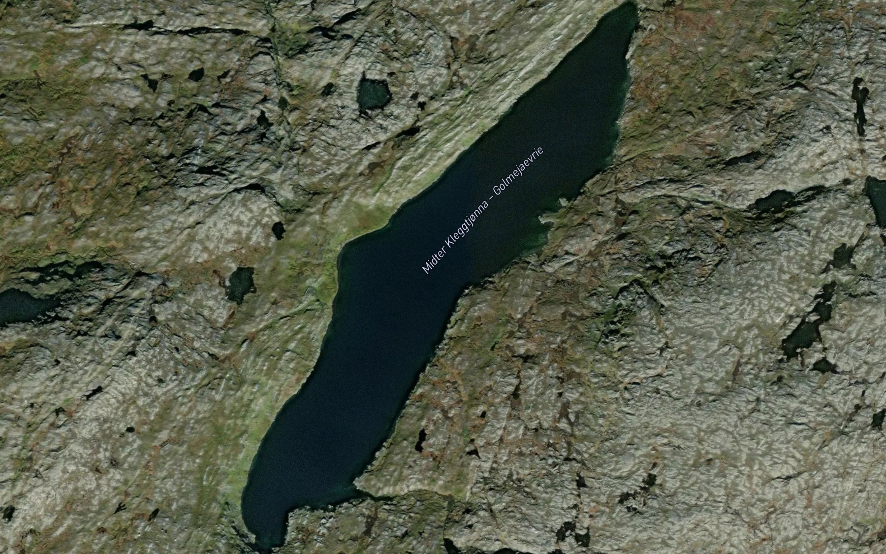 Satellite map of the Golmejaevrie