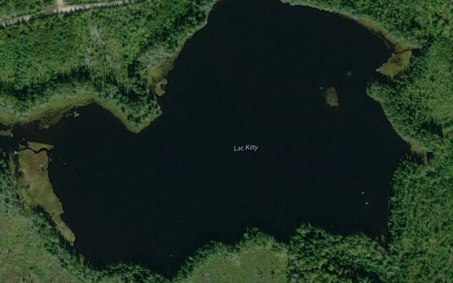 Satellite map of the Lac Kitty