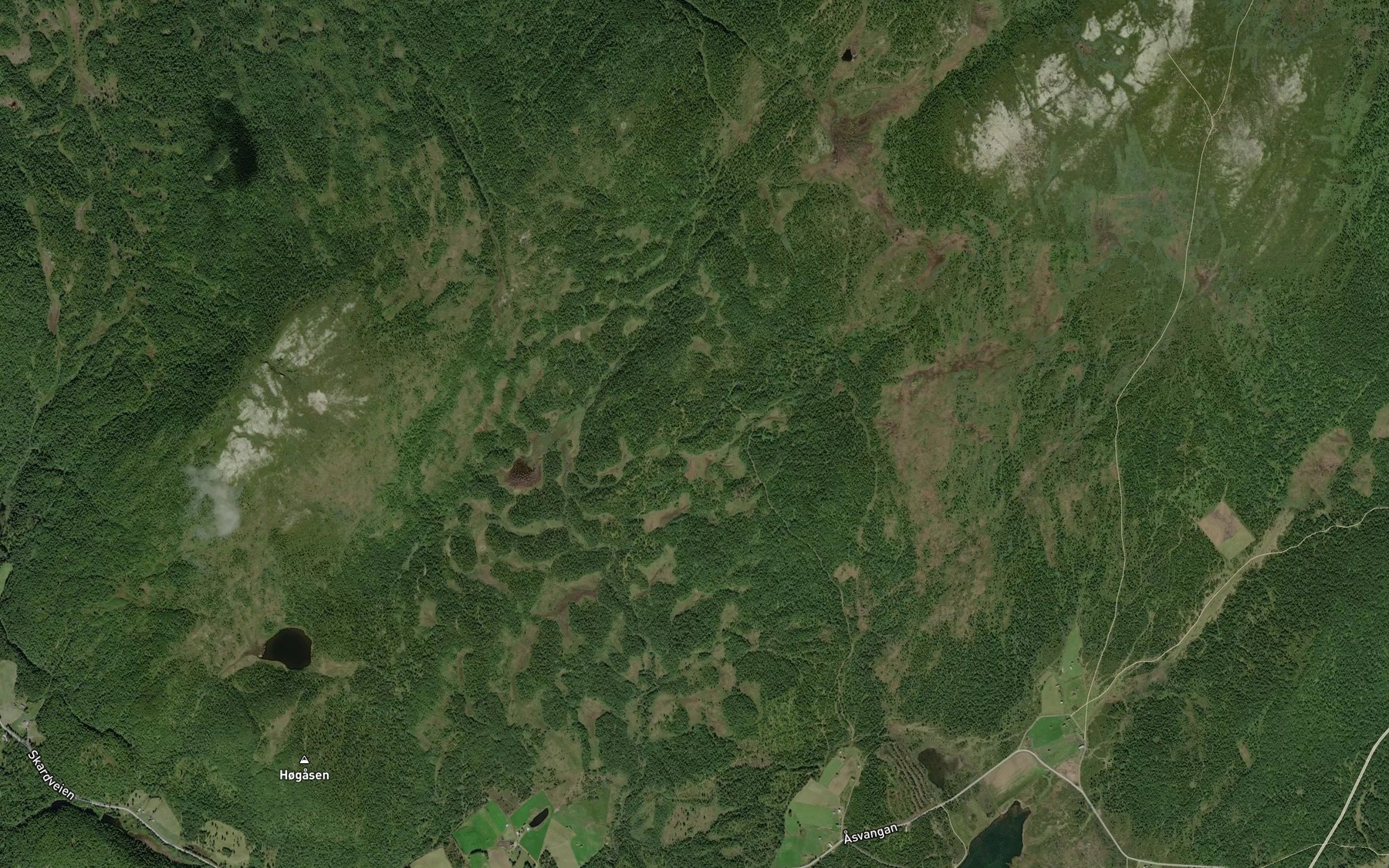Satellite map of the Sorstebekken