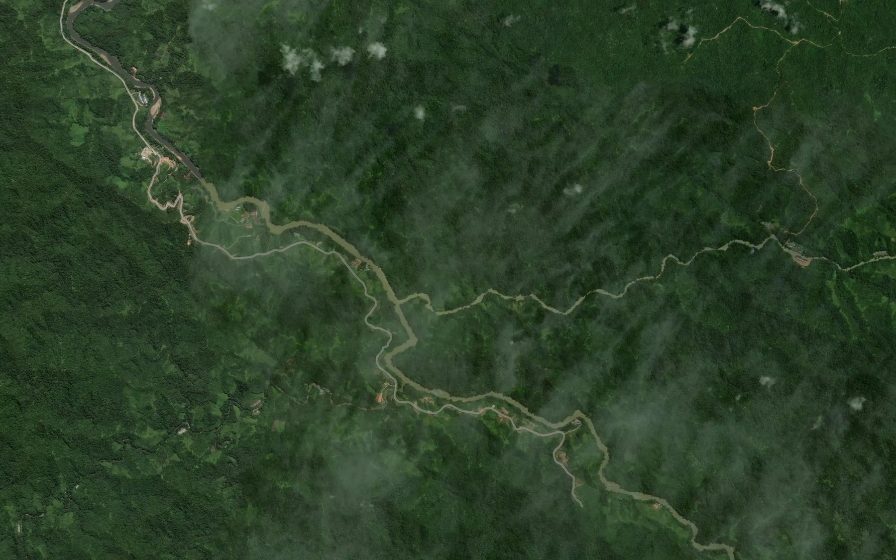 Satellite map of the Lubok Pendam