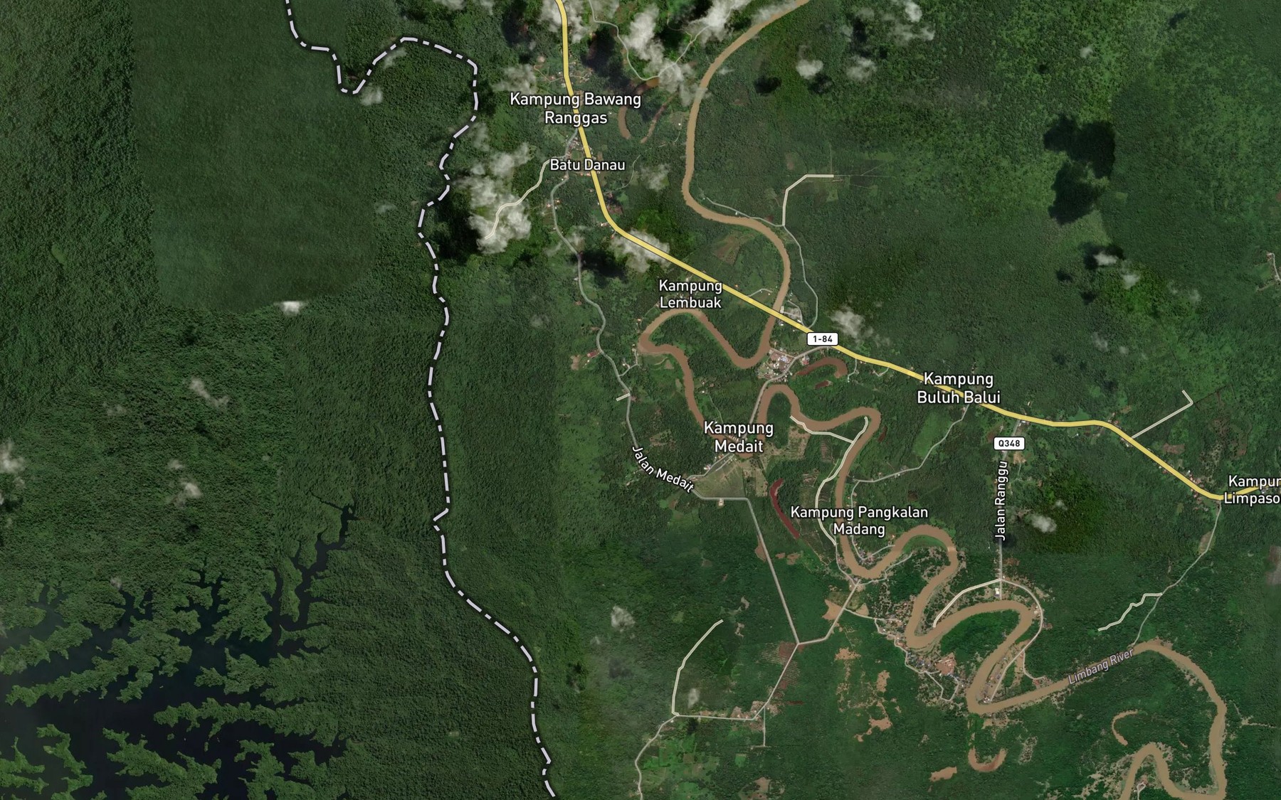 Satellite map of the Sungai Medayit