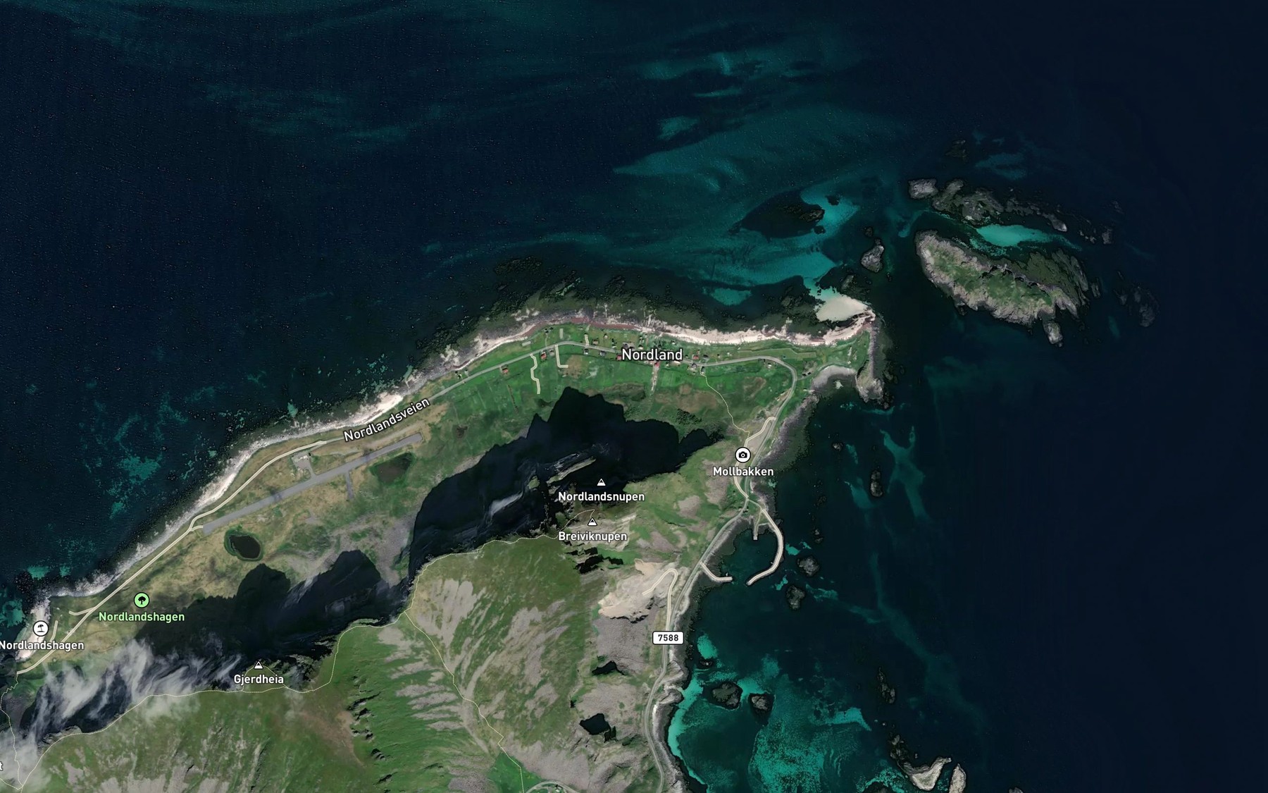 Satellite map of the Lenatjonna
