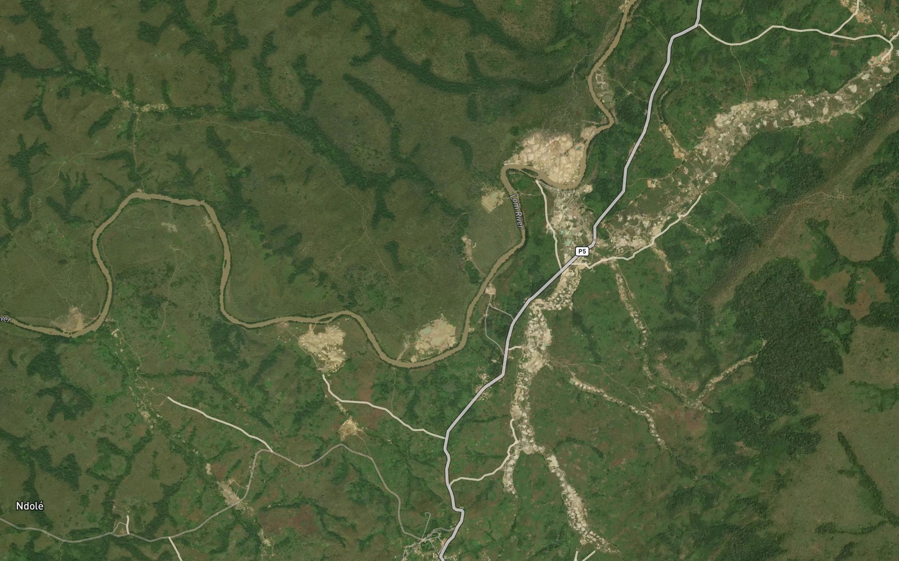 Satellite map of the Bedobo