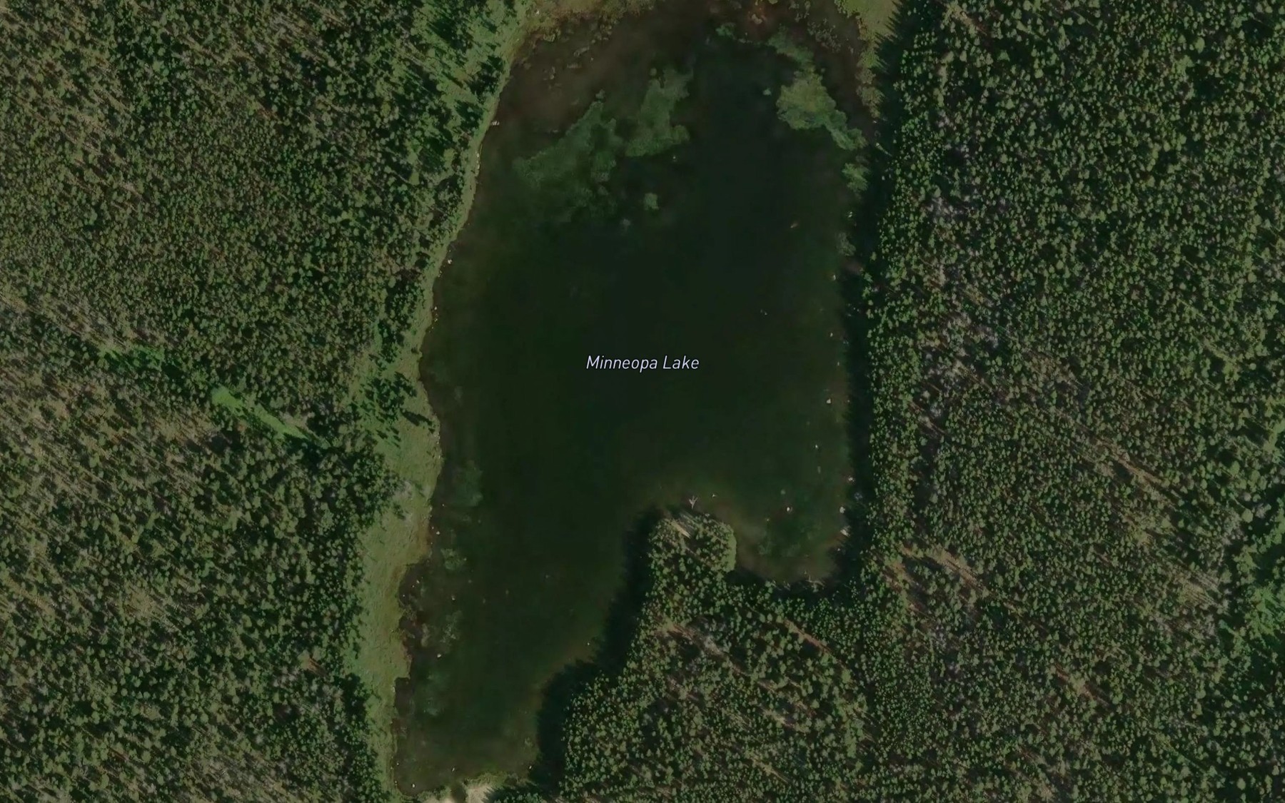 Satellite map of the Minneopa Lake