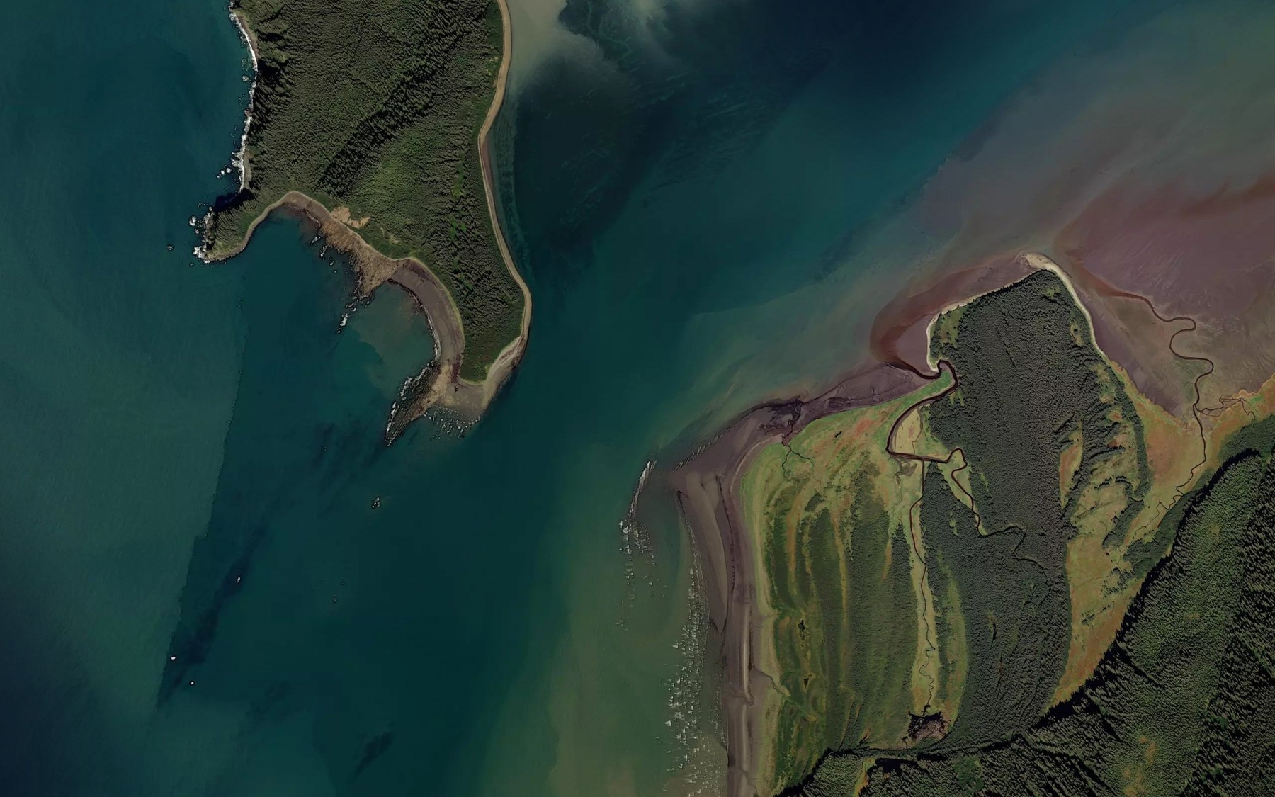 Satellite map of the Kayak Entrance