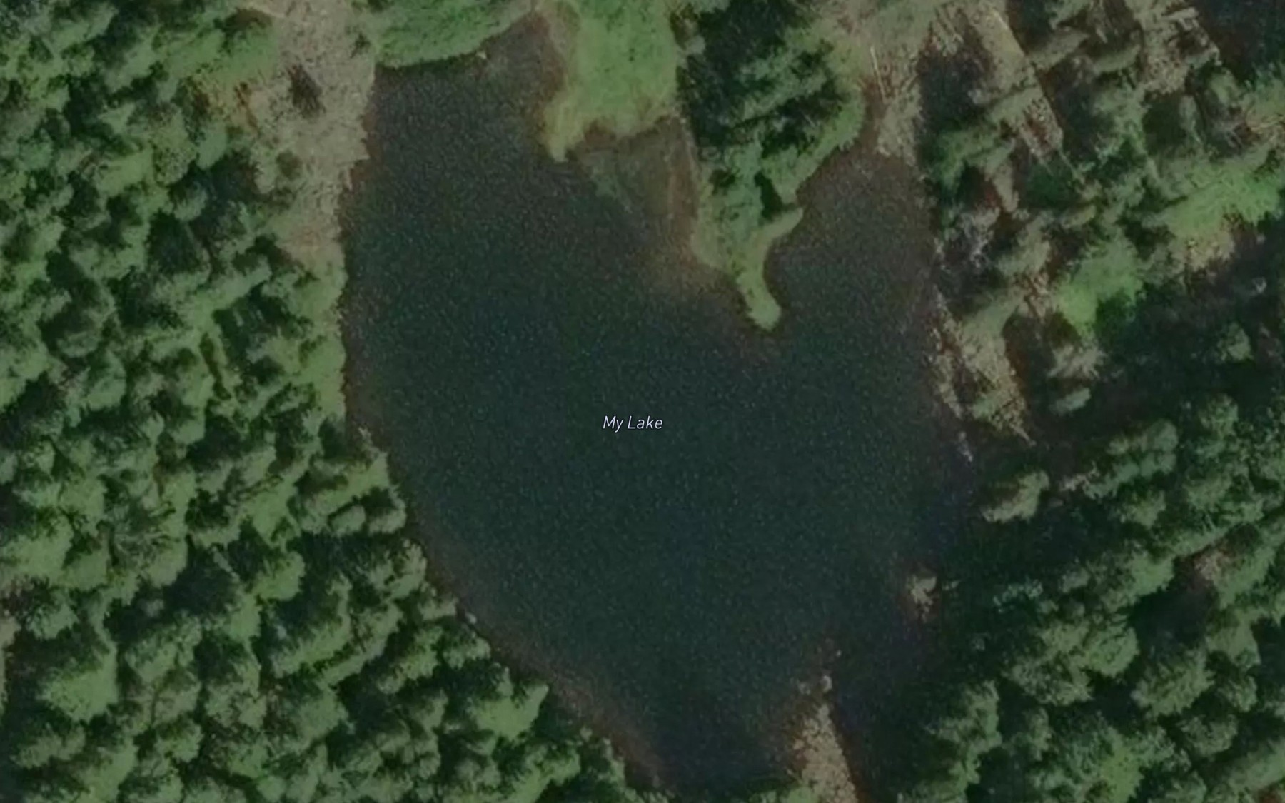 Satellite map of the My Lake