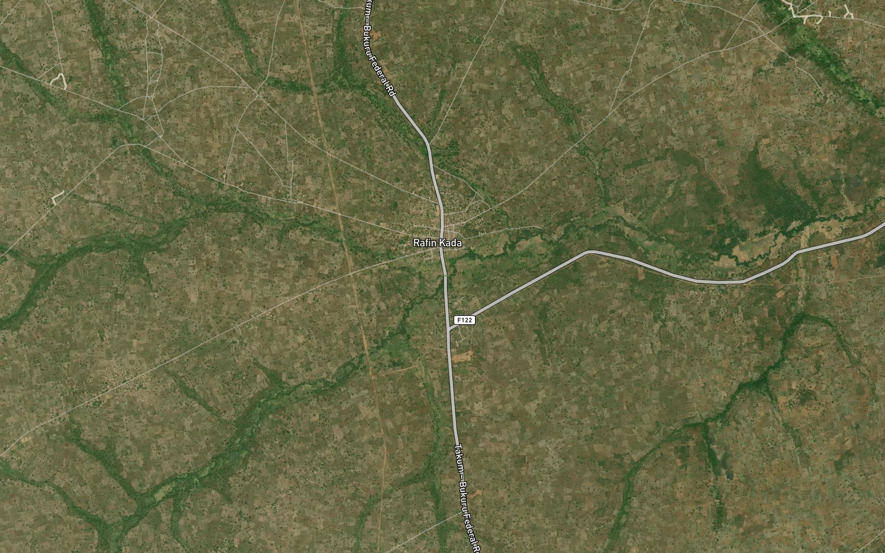 Satellite map of the River Umbom