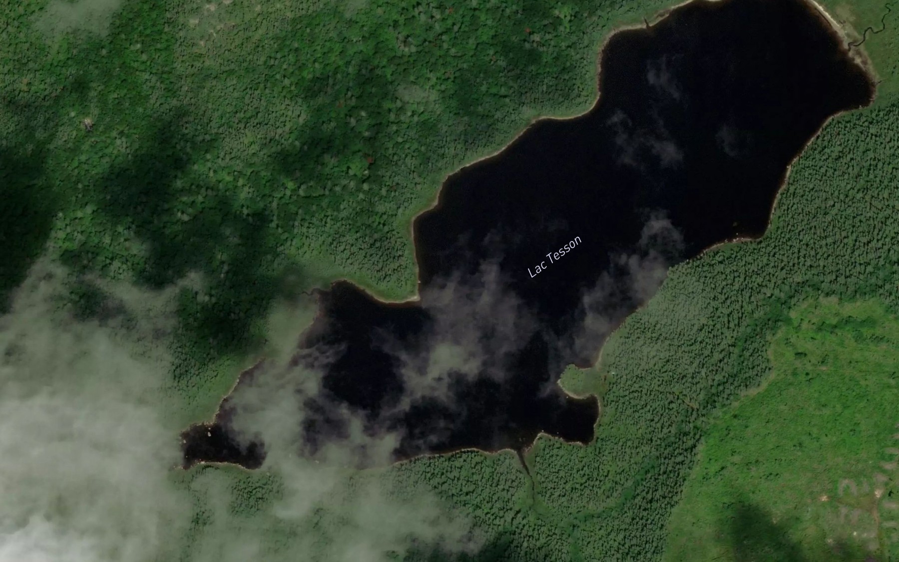 Satellite map of the Lac Tesson