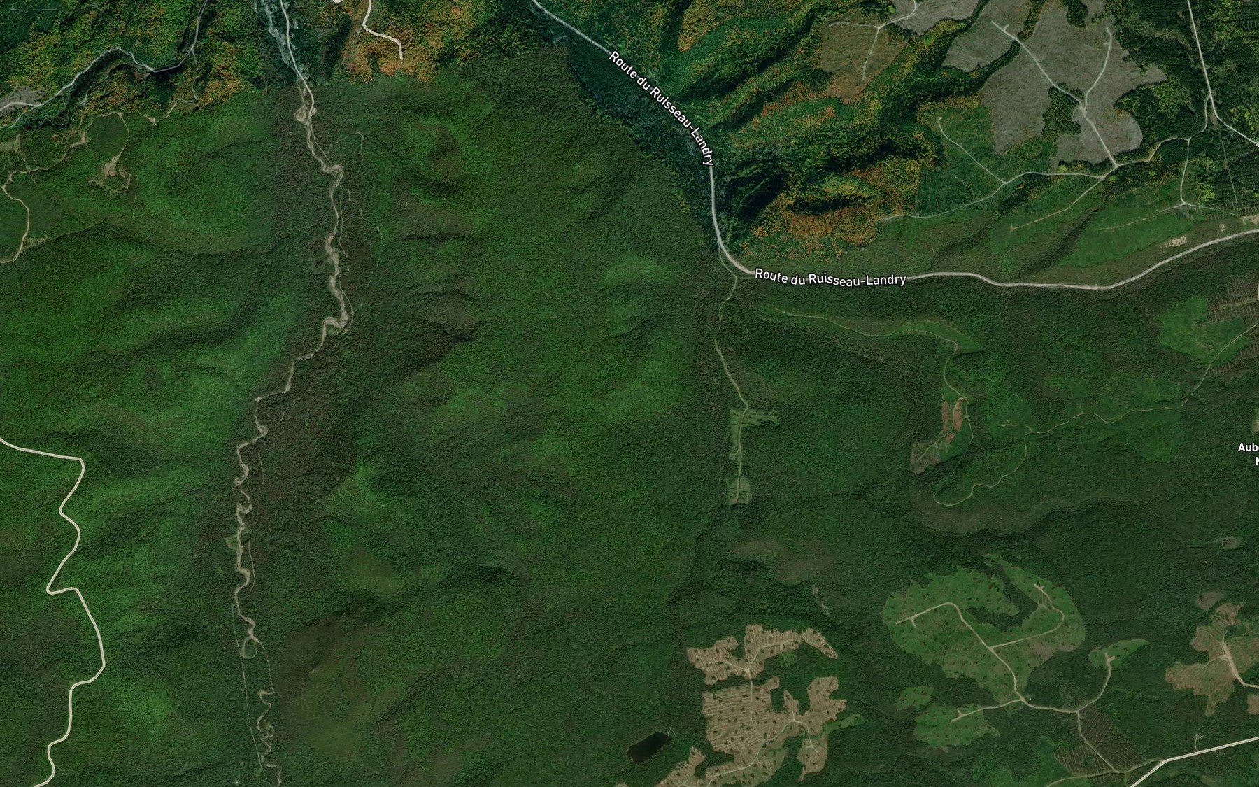 Satellite map of the Coulee Landry