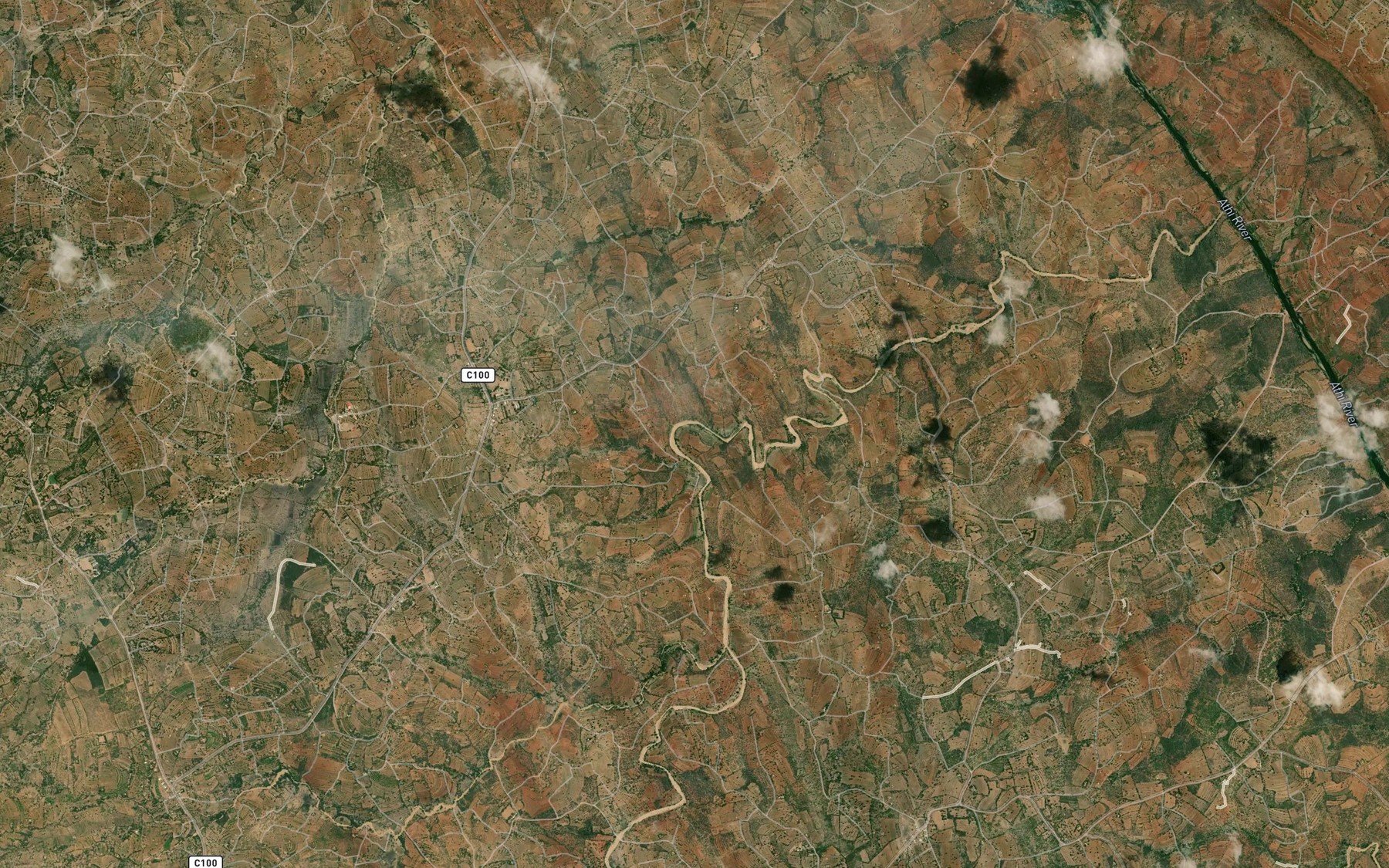 Satellite map of the Isanga Dam