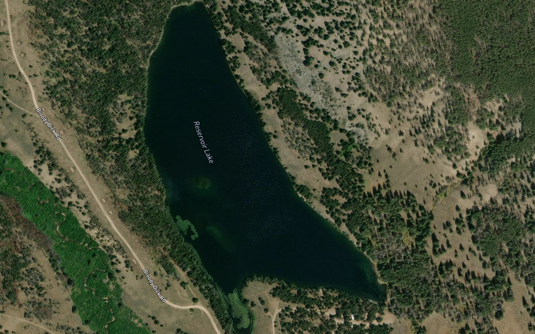 Satellite map of the Reservoir Lake