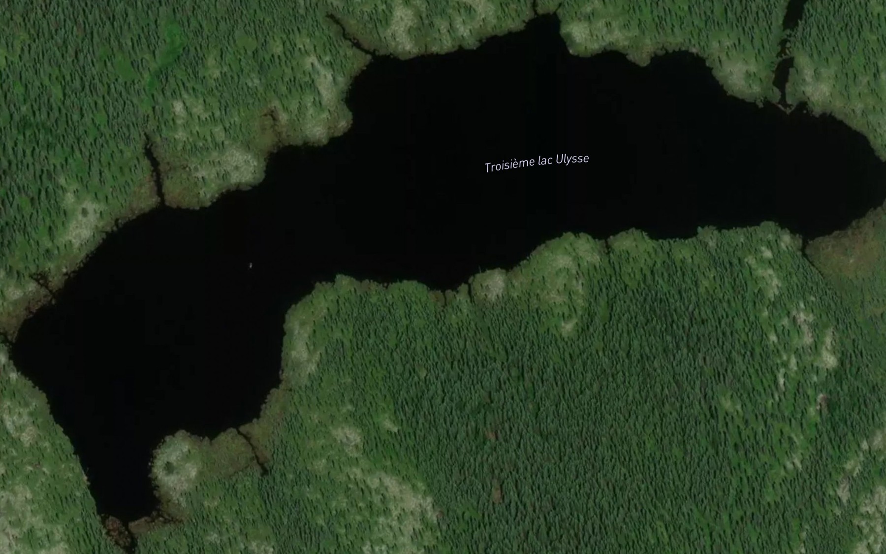Satellite map of the Troisieme lac Ulysse