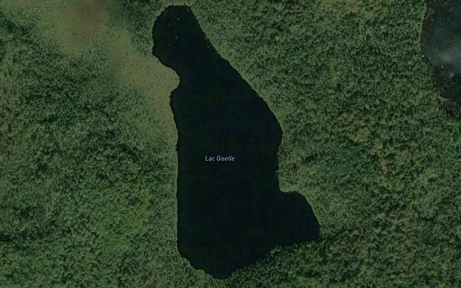 Satellite map of the Lac Giselle