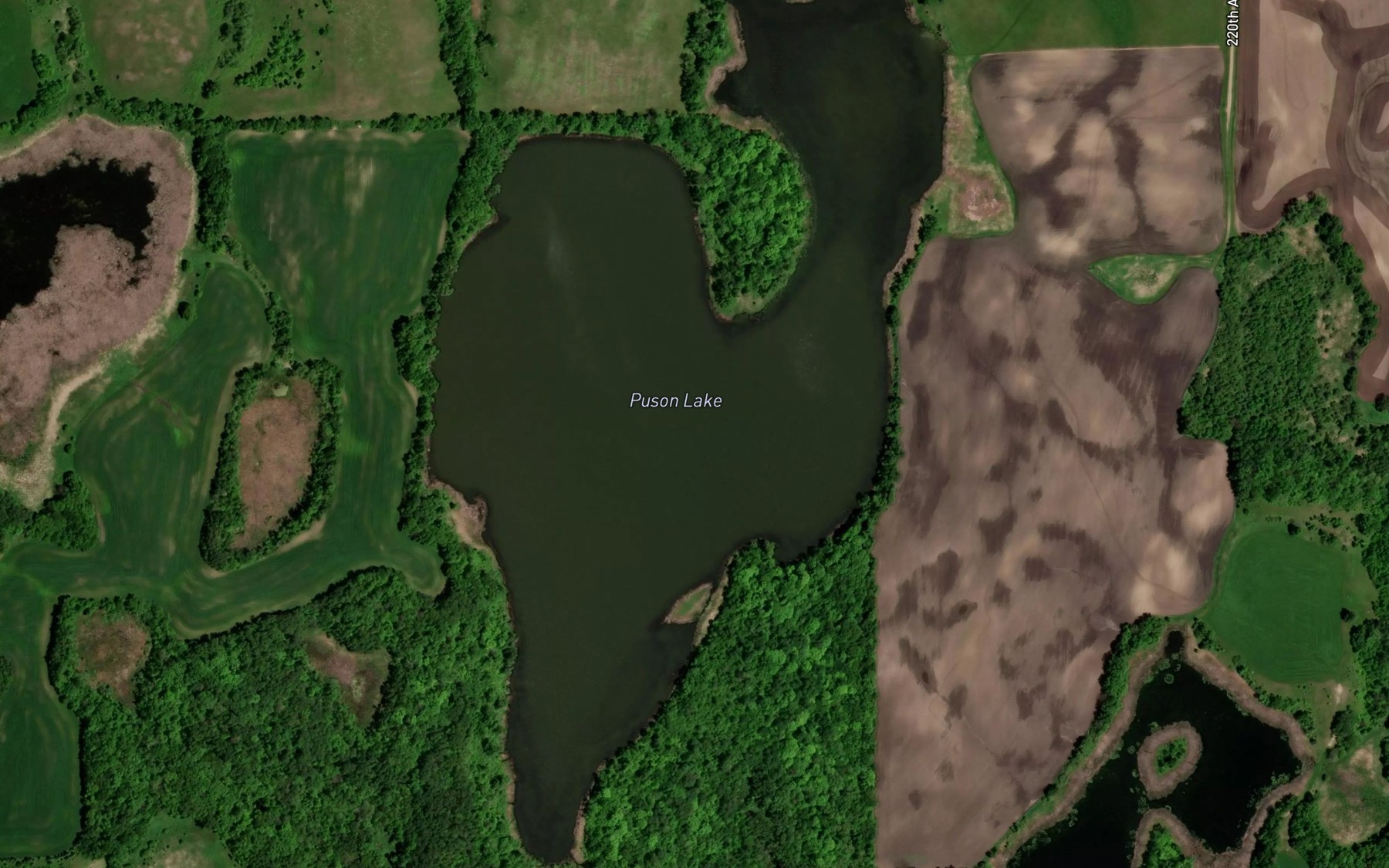 Satellite map of the Puson Lake