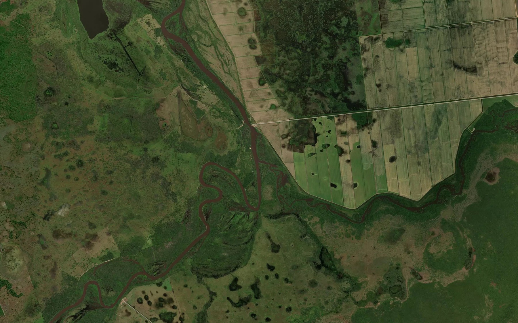 Satellite map of the Rio Xavante