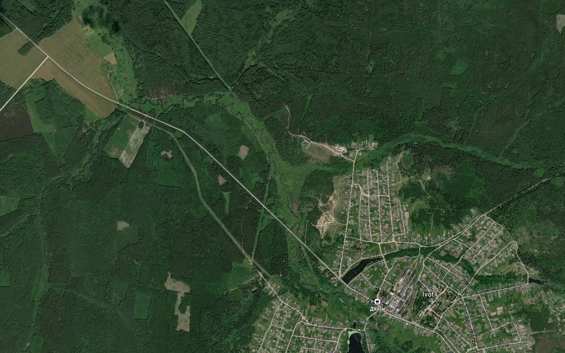 Satellite map of the Kopna