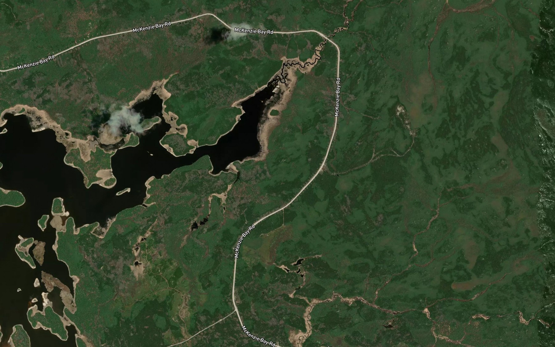 Satellite map of the Celt Creek