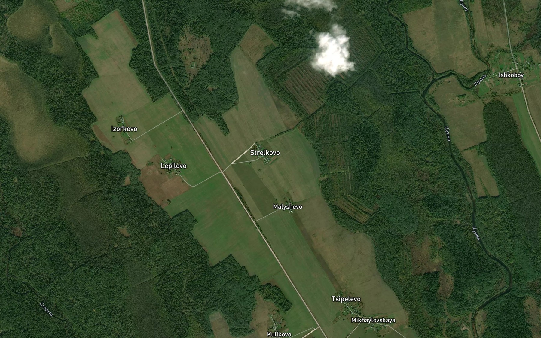 Satellite map of the Kumsara