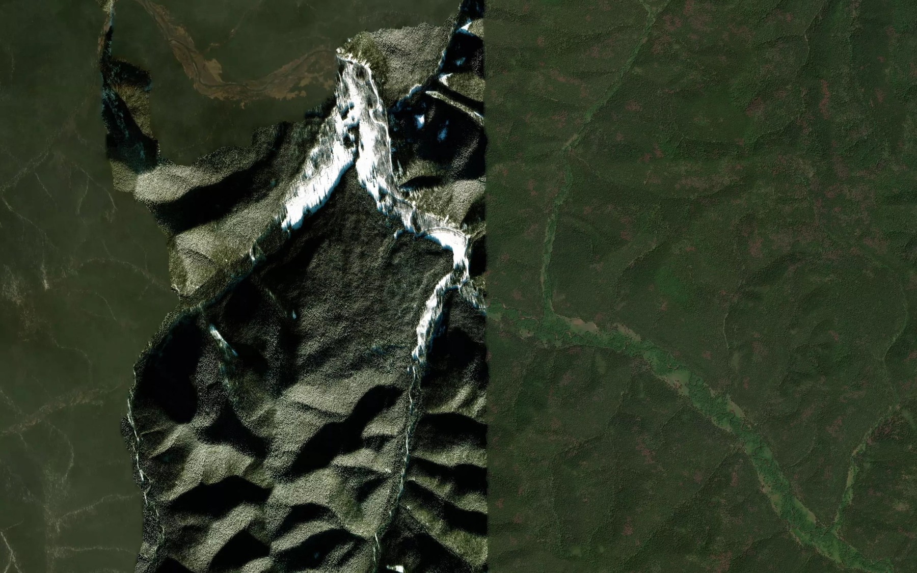 Satellite map of the Lugovoy