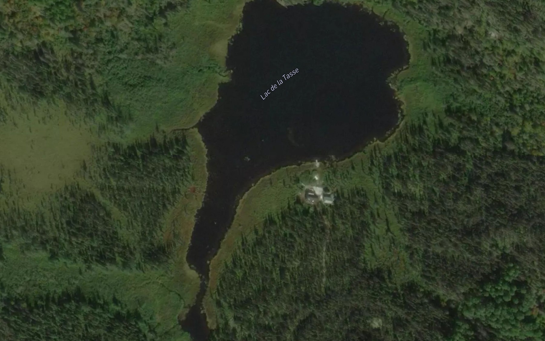 Satellite map of the Lac de la Tasse