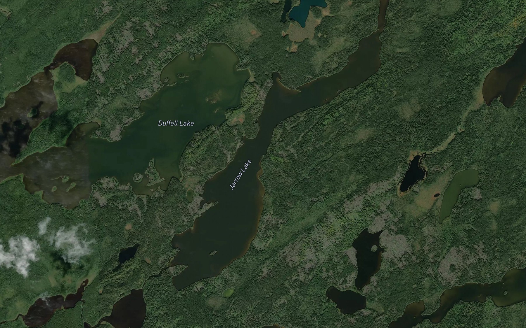 Satellite map of the Jarrow Lake
