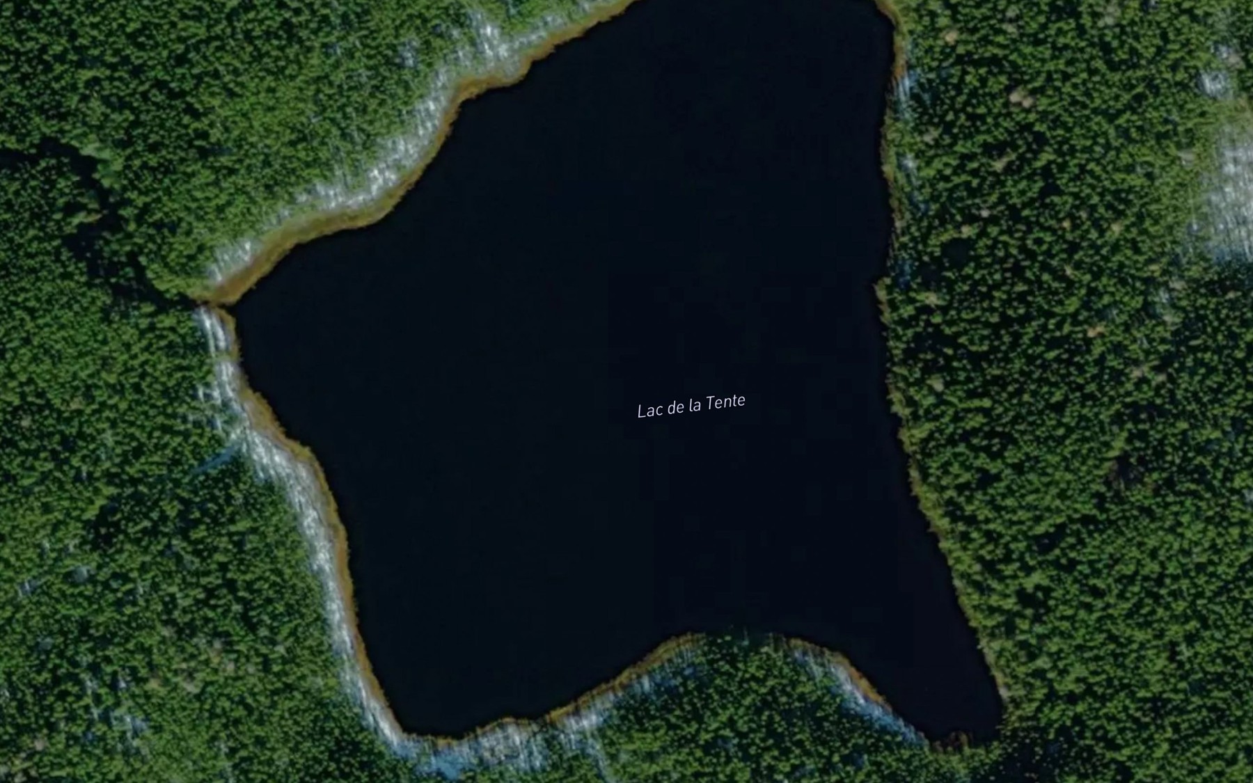 Satellite map of the Lac de la Tente