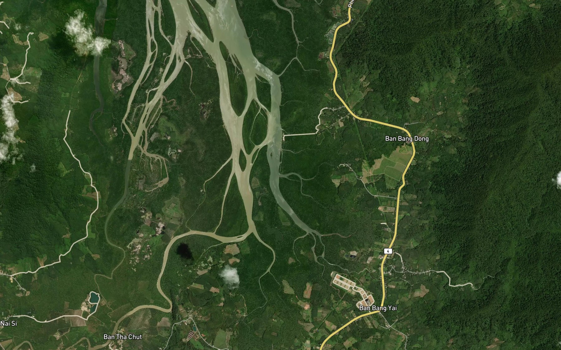 Satellite map of the Khlong Bang Nai Sang Tai
