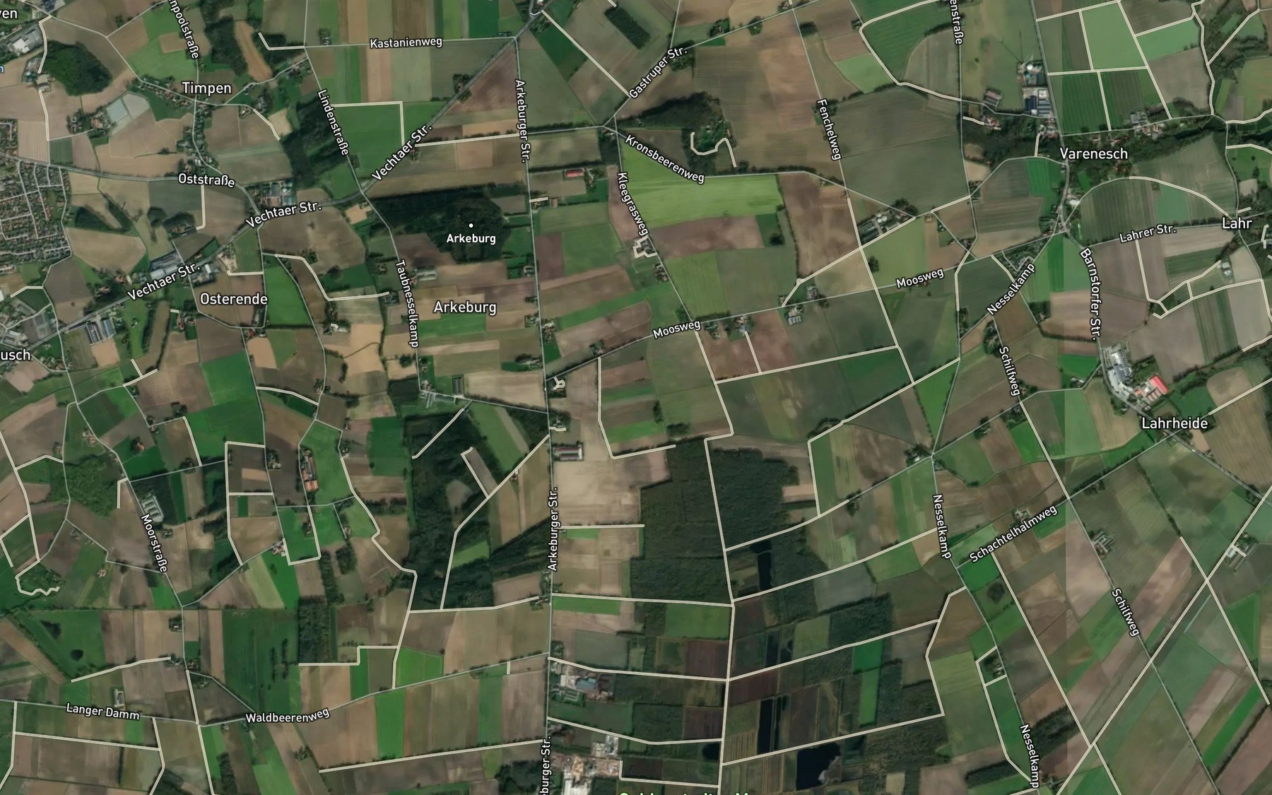 Satellite map of the Ronne