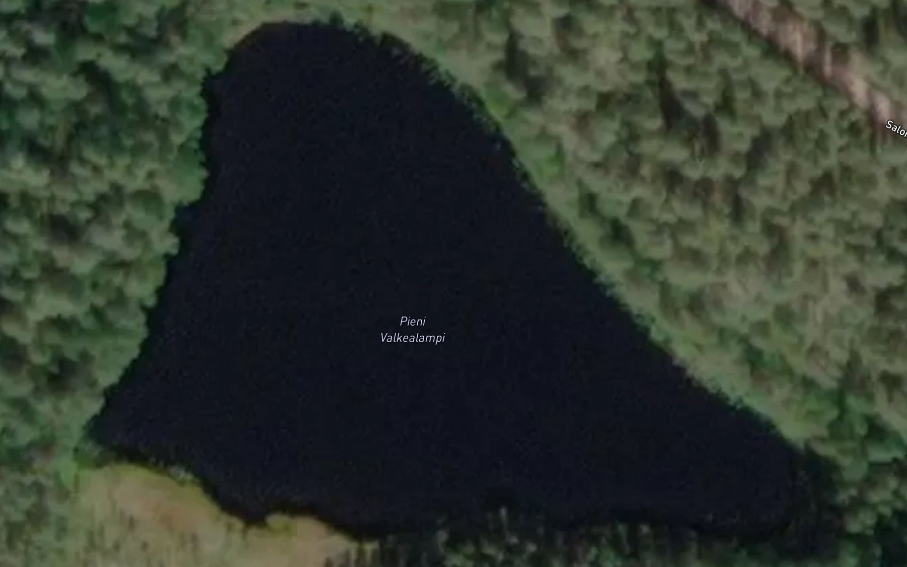 Satellite map of the Pieni Valkealampi