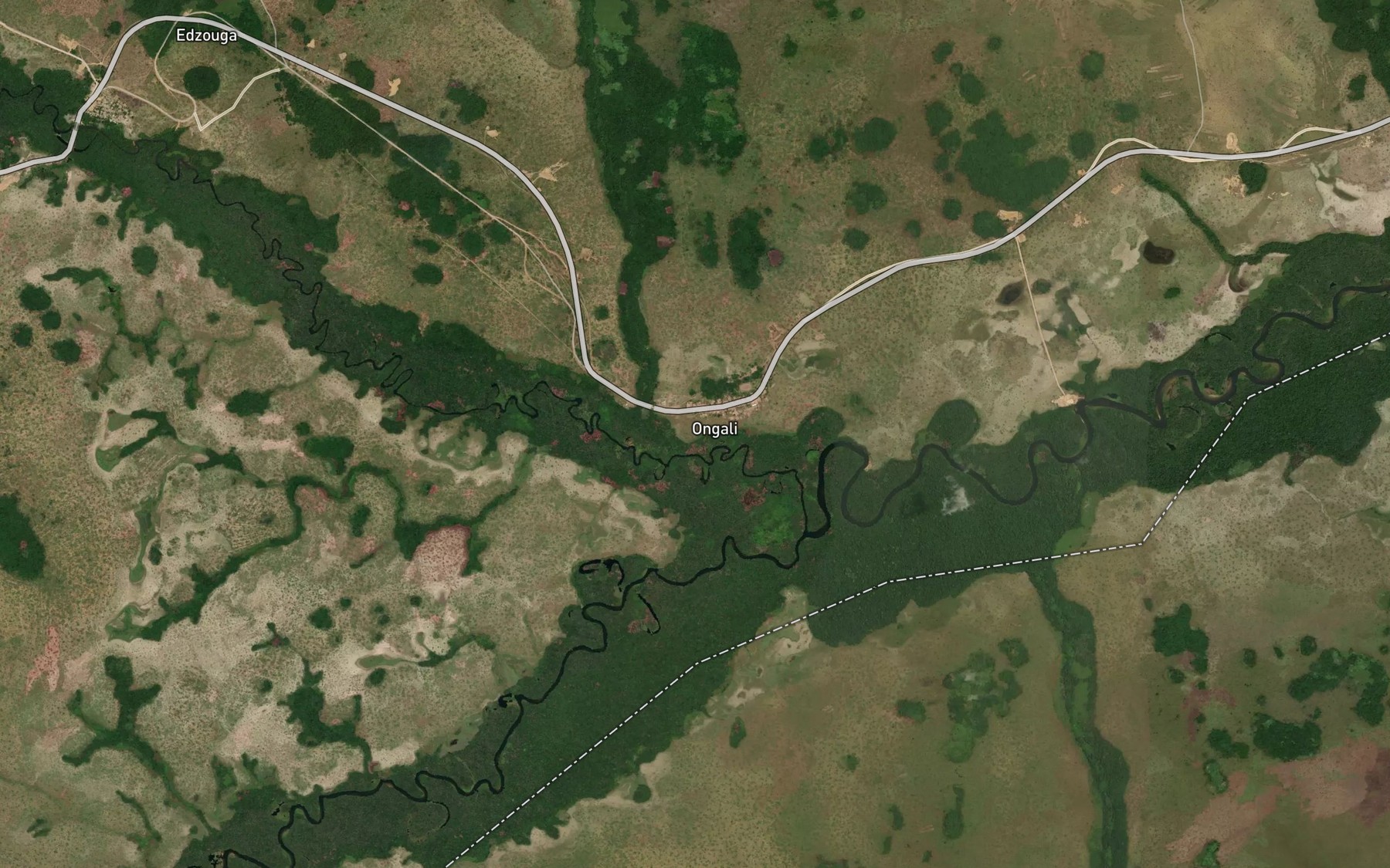Satellite map of the Lebili