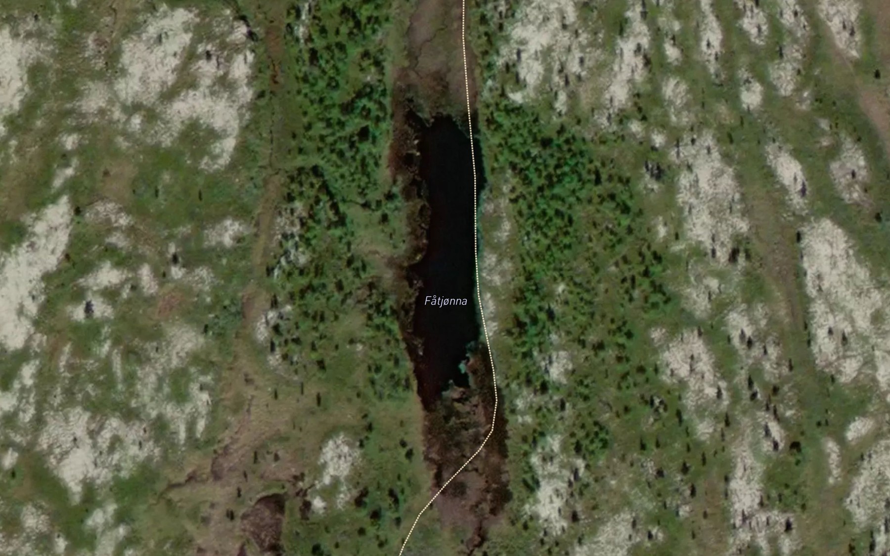Satellite map of the Fatjonna