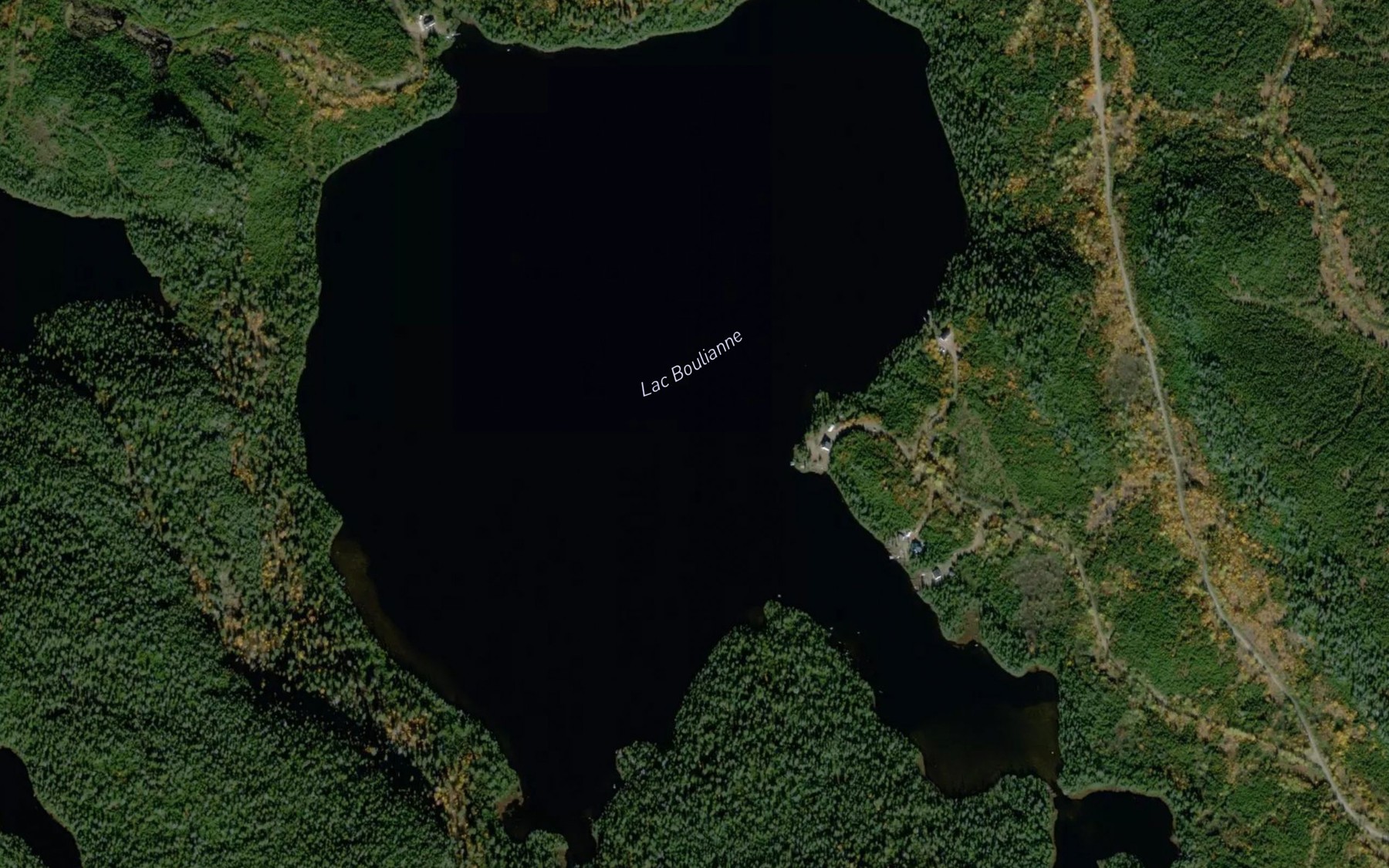 Satellite map of the Lac Boulianne