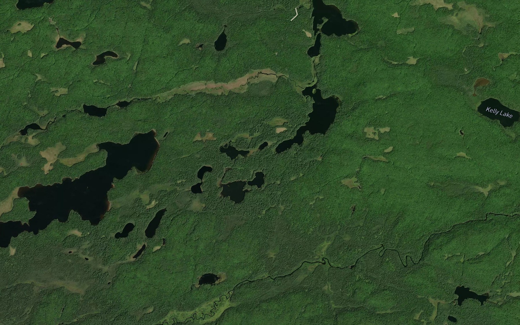 Satellite map of the Nod Creek