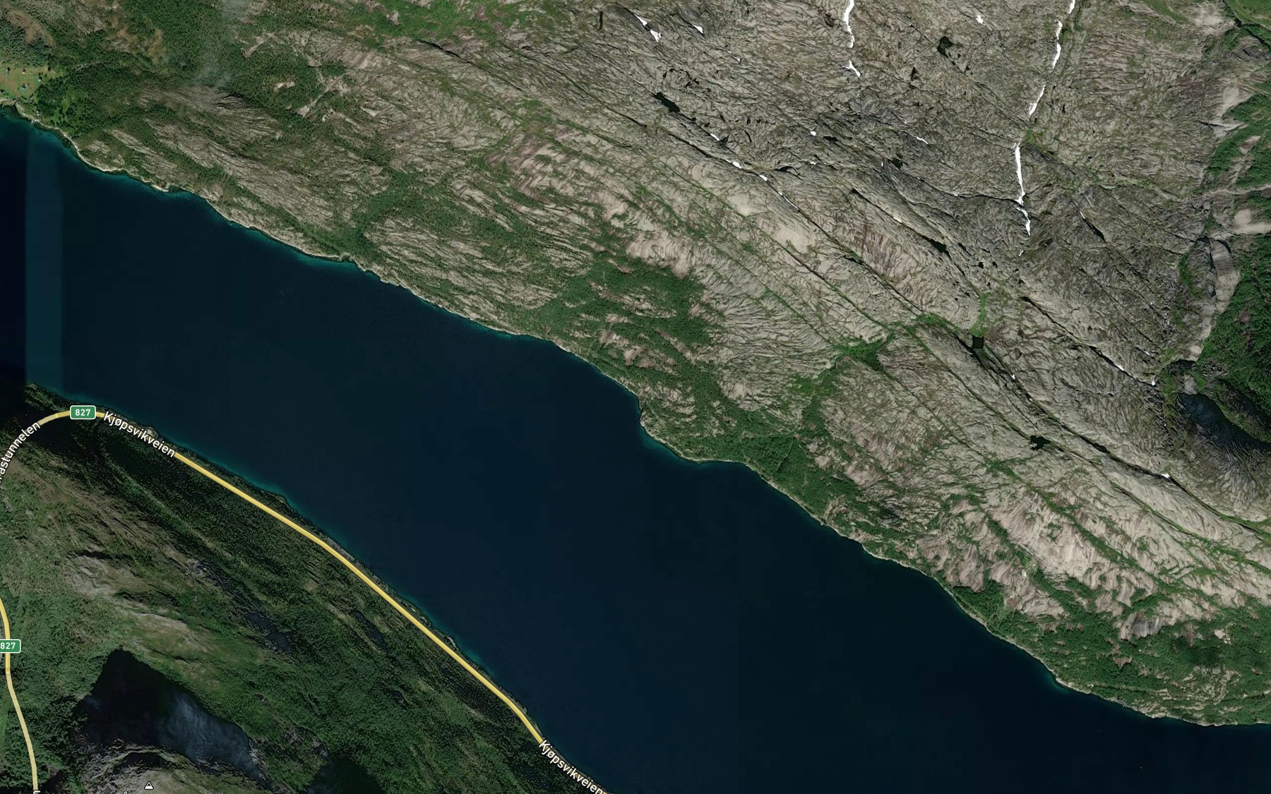 Satellite map of the Djupvika