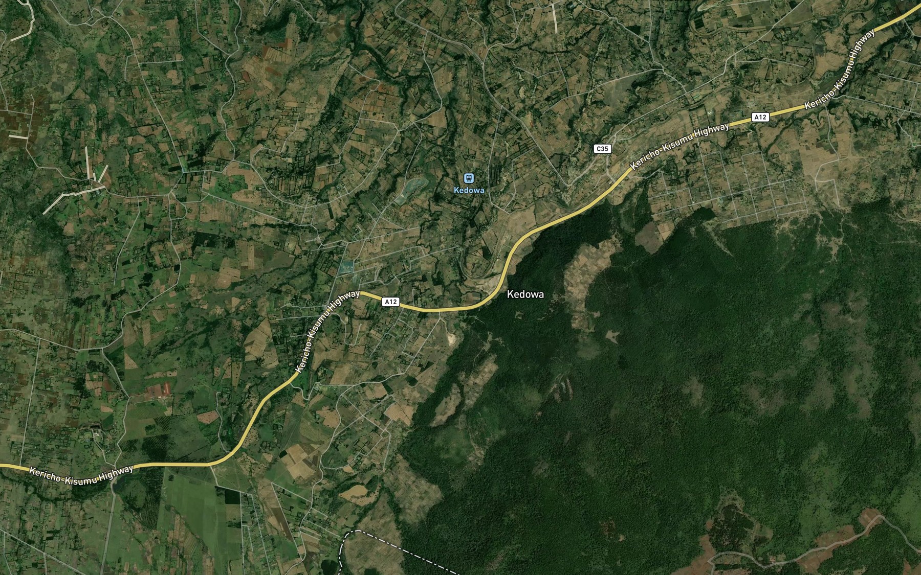 Satellite map of the Kipkoyo