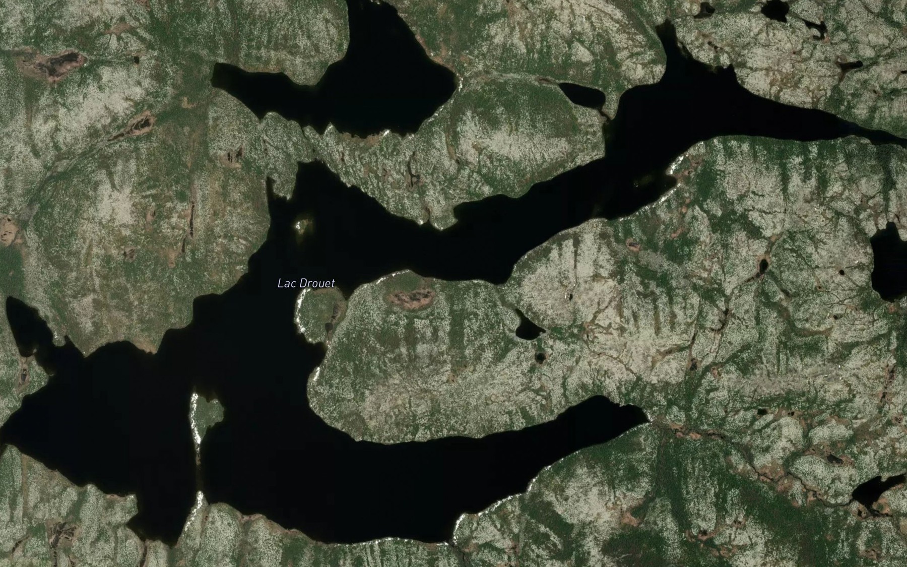 Satellite map of the Lac Drouet