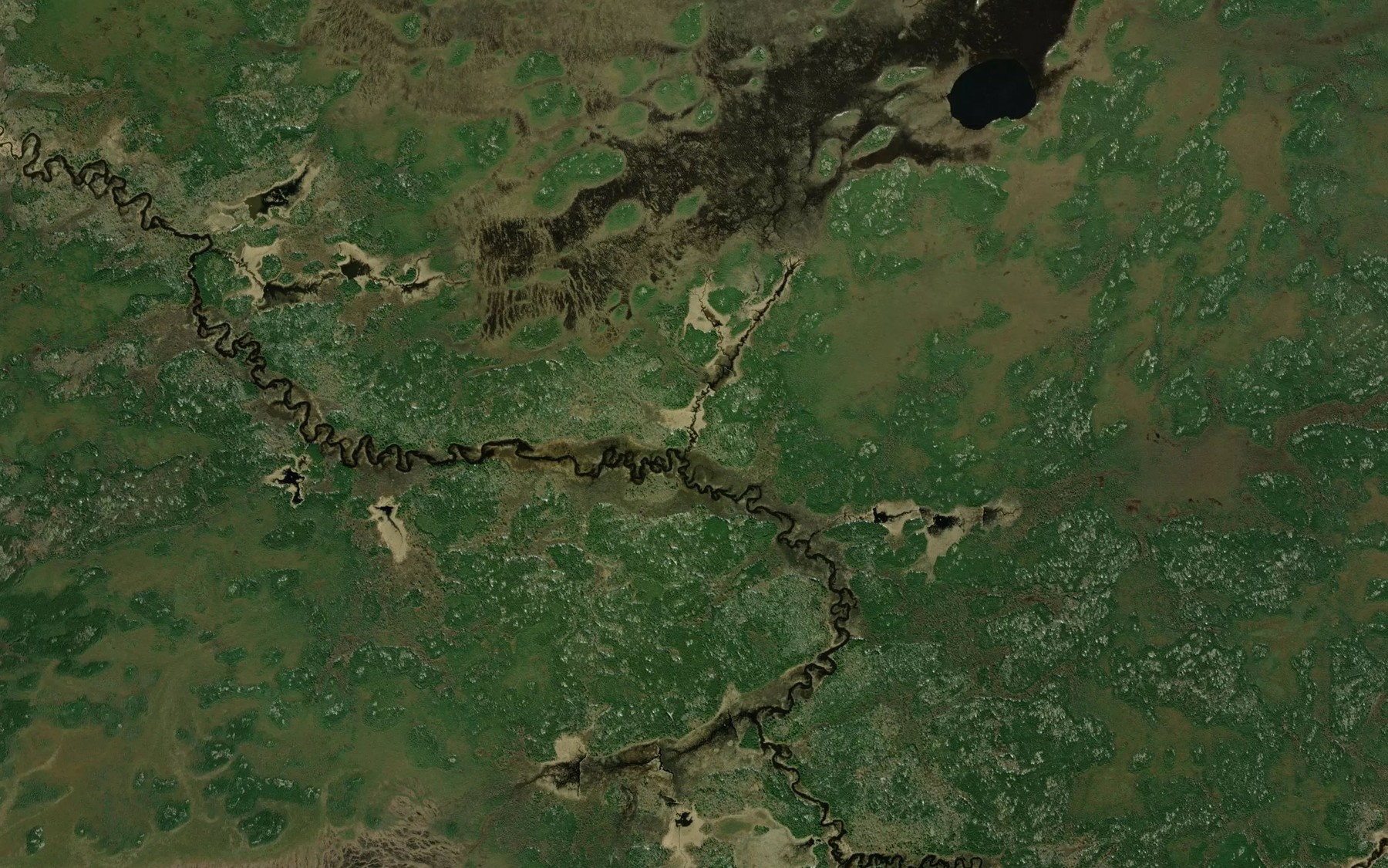 Satellite map of the Wunechegahda Creek