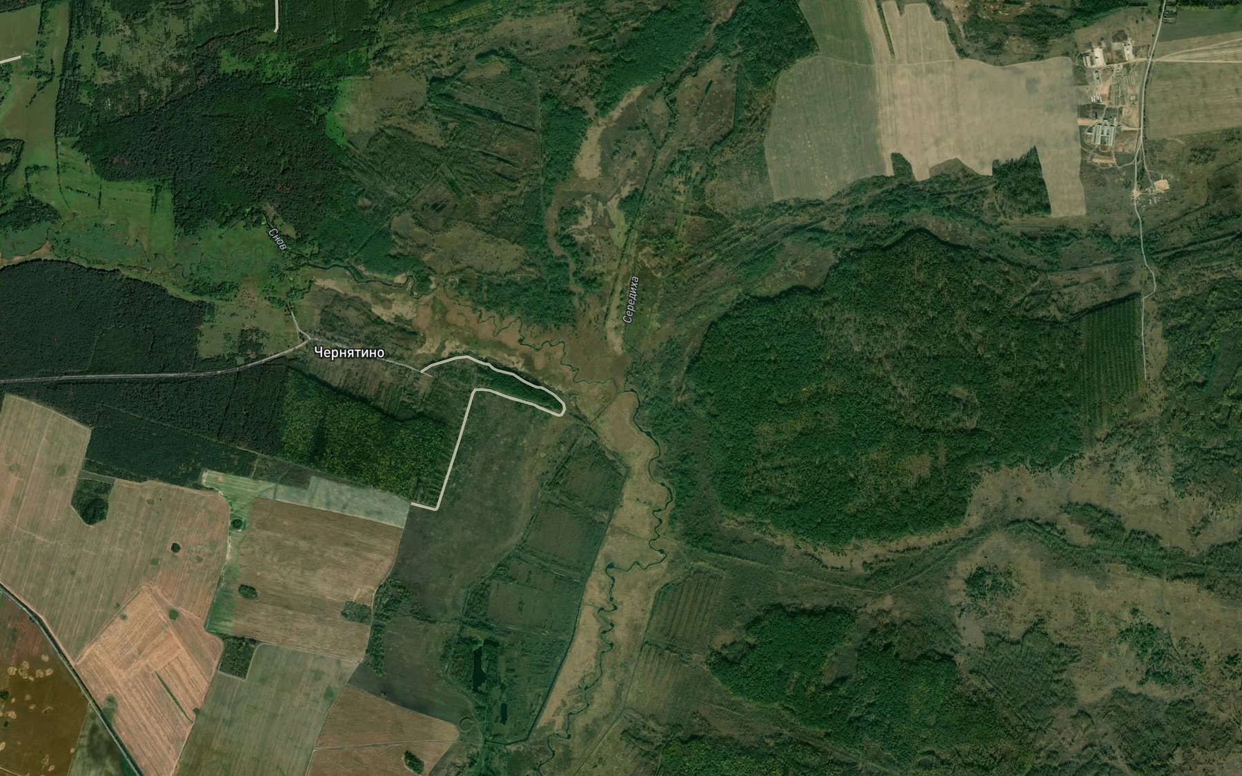 Satellite map of the Seredikha
